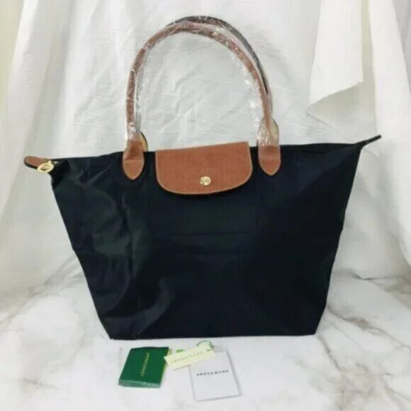 Longchamp Black Tote Shoulder Bag Travel Bag - Picture 1 of 6